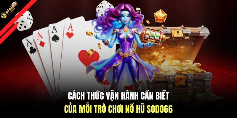 Cách thức vận hành cần biết của mỗi trò chơi nổ hũ SODO66