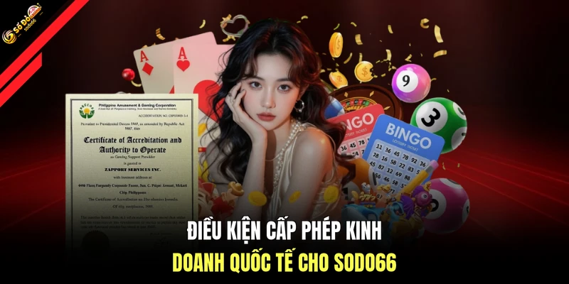 Điều kiện cấp phép kinh doanh quốc tế cho SODO66