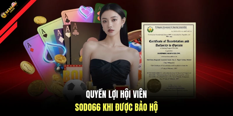 Quyền lợi hội viên SODO66 khi được bảo hộ